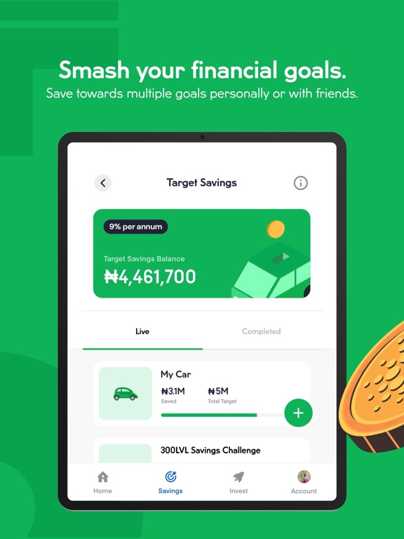 PiggyVest: Save & Invest Today iPad screenshot 7 - Finance app