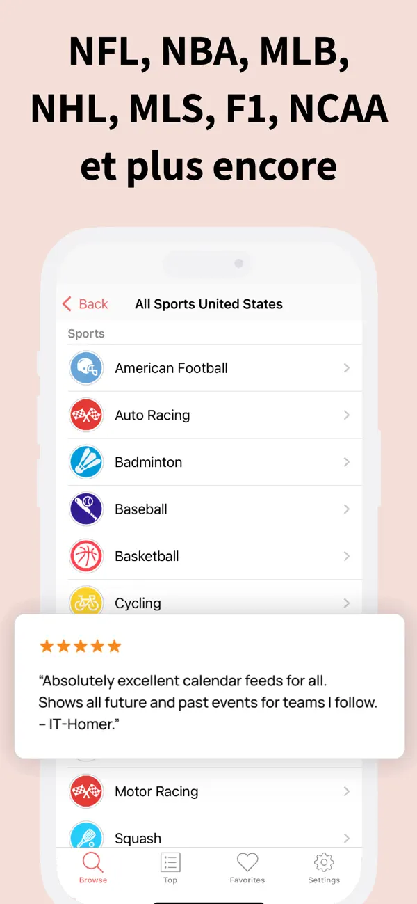 Screenshot #3 pour Sports & jours fériés