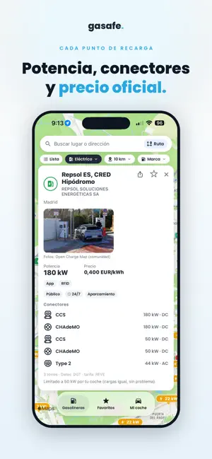 Gasafe: Gasolineras y Carga iPhone screenshot 6
