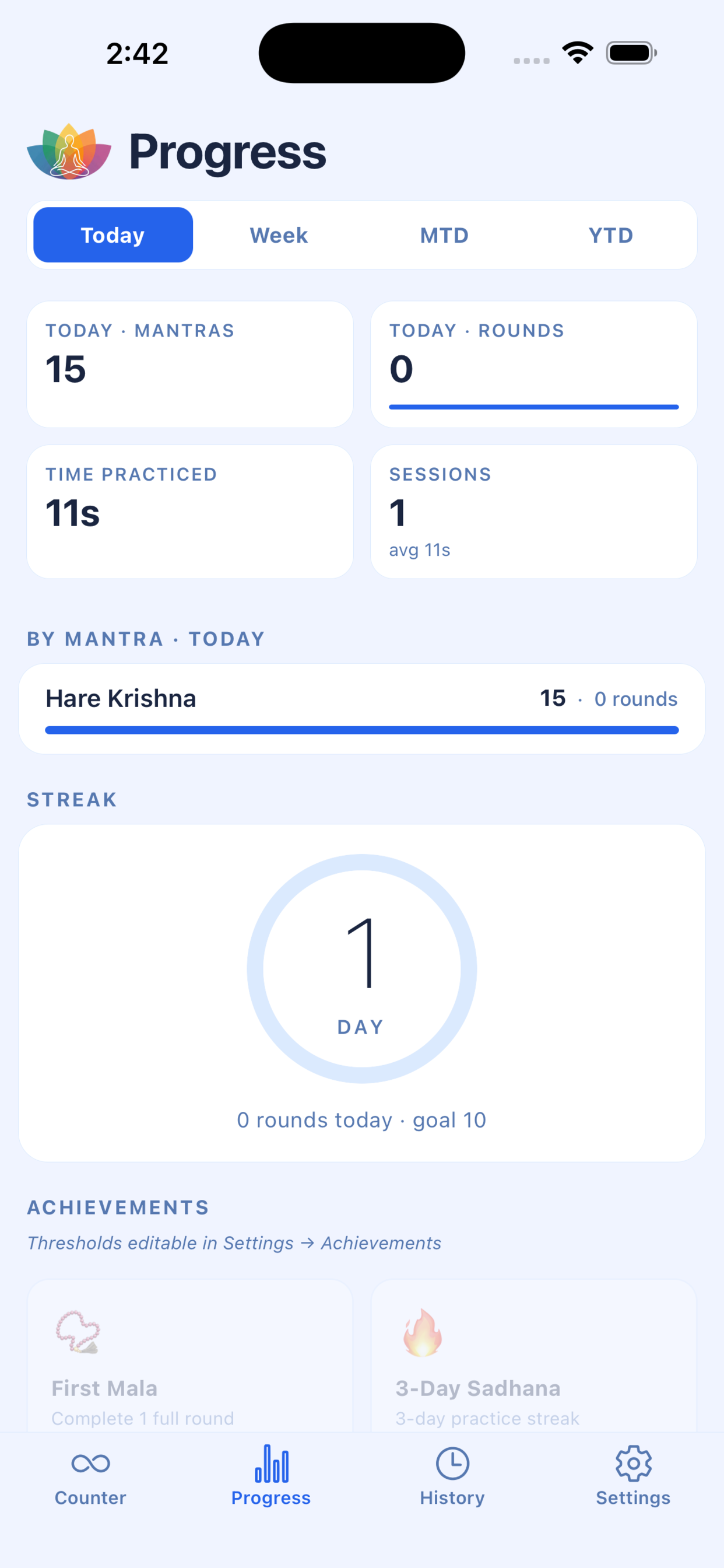 Sadhana: Mantra Tracker screenshot 3