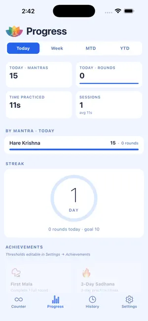 Sadhana: Mantra Tracker screenshot 3