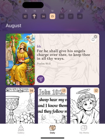 Selah - Bible Coloring Game screenshot 13