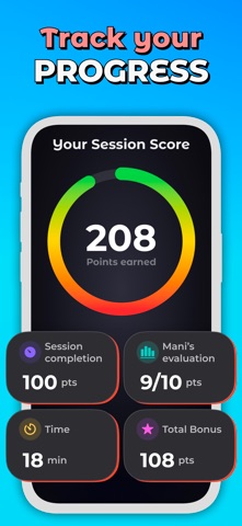AI Mental Health Coach : Mani iPhone screenshot