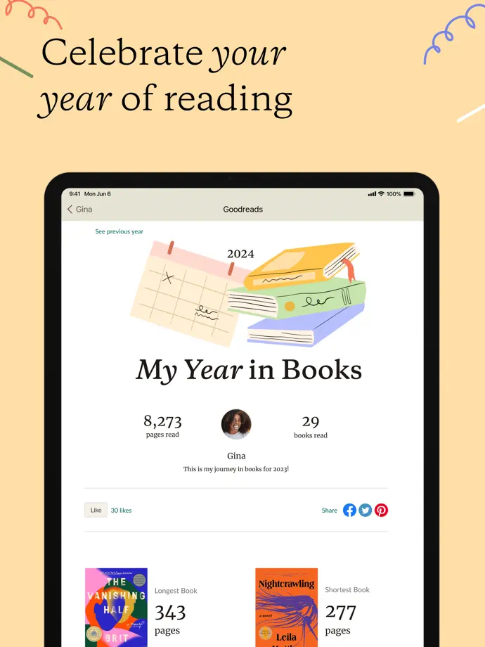 Goodreads iPad screenshot 7
