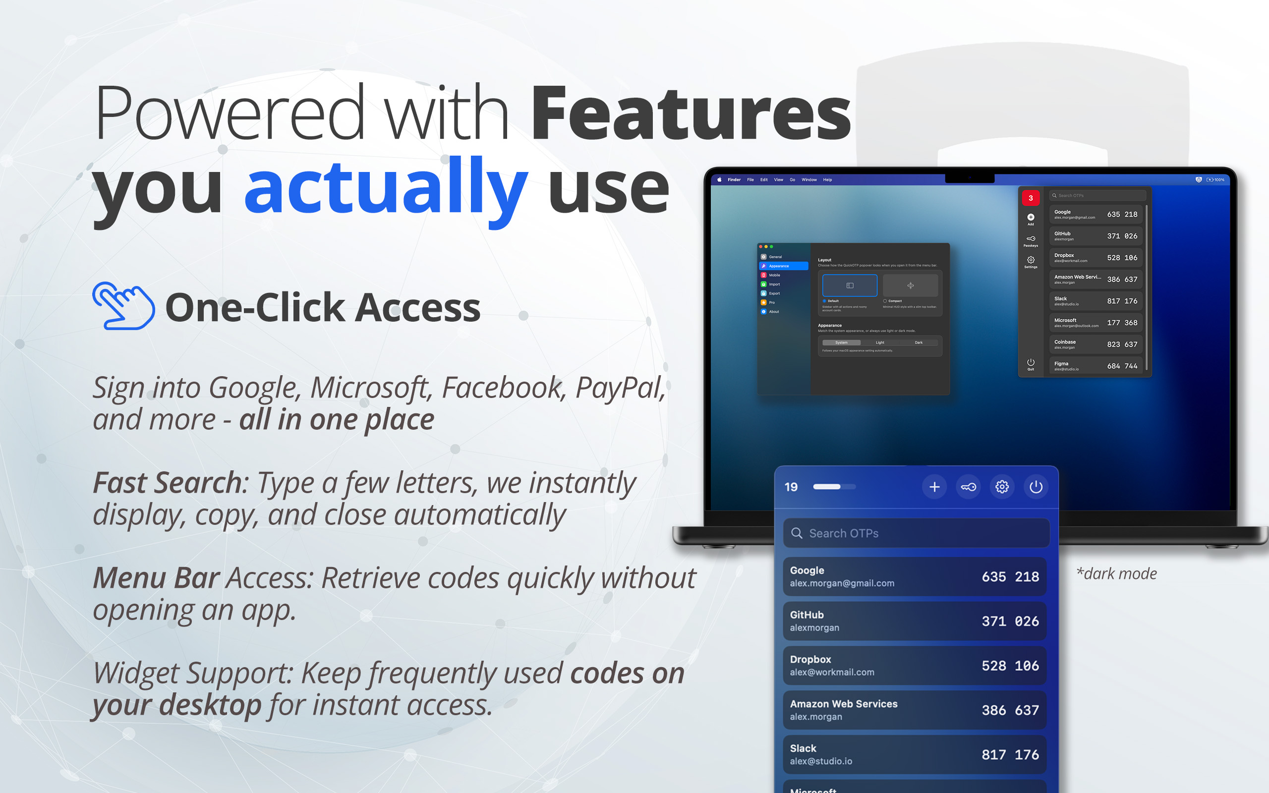 QuickOTP Authenticator Passkey screenshot 14