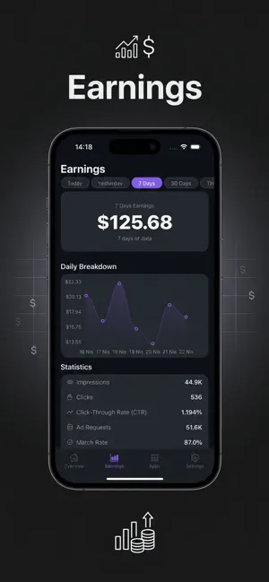 My Admob Earnings Tracker screenshot 2