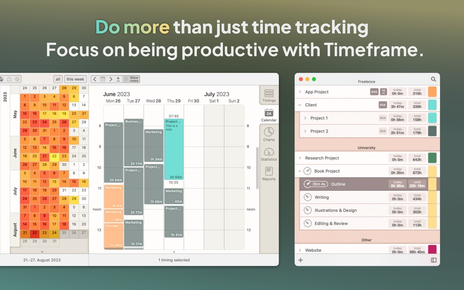 #1. Timeframe | Time Tracking (macOS) 来自: Niko Kramer