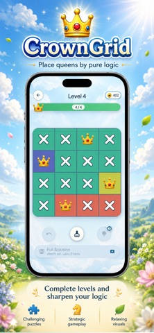 CrownGrid - Queen Puzzle Screenshot 4 of 7