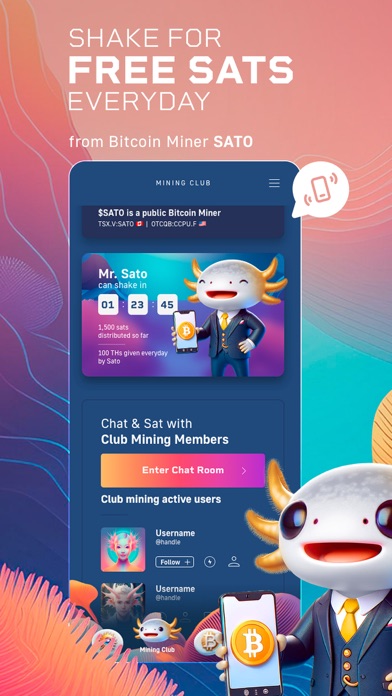 Club Mining - Free Bitcoin Screenshot