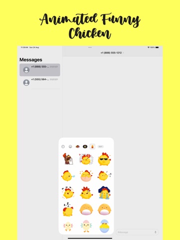 Animated Funny Chicken! iPad screenshot