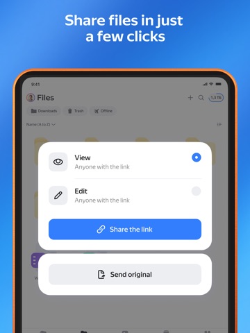 Yandex Disk secure storage App Store preview screenshot 11