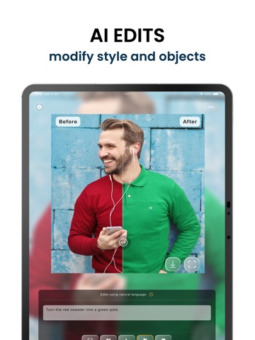 UltraSharp AI Upscaler & Edits iPad screenshot