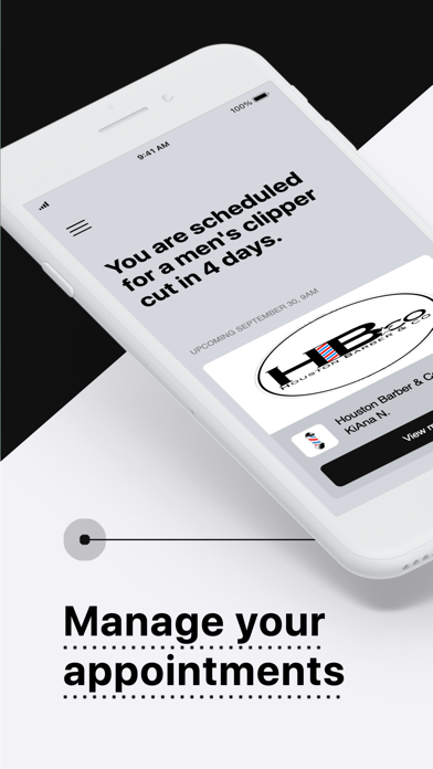 Houston Barber and Co iPhone screenshot 2 - Lifestyle app