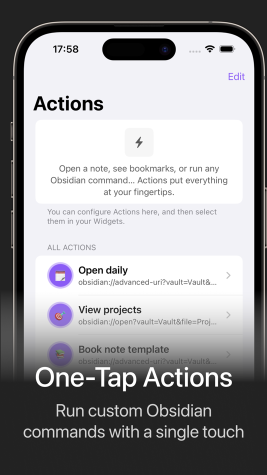 #4. Widgets for Obsidian (iOS) 来自: JOSCHUA GLAU