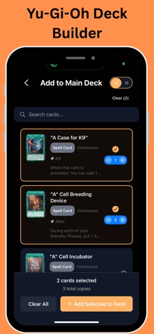 TCG Card Scanner for yugioh iPhone screenshot