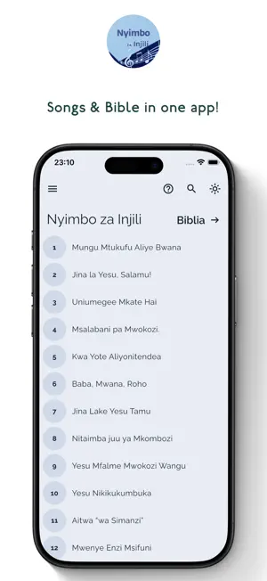 Nyimbo za Injili + Biblia screenshot 1