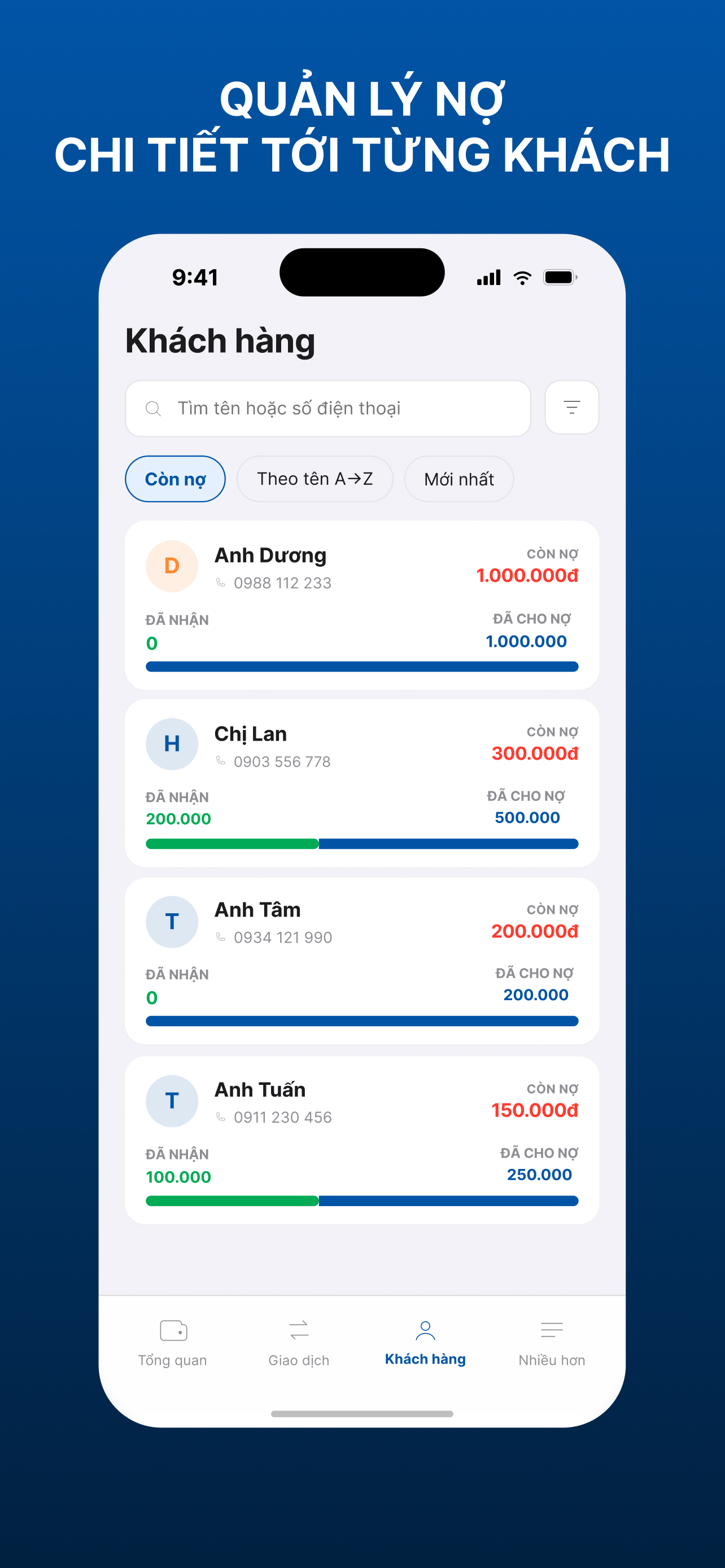Gino • Sổ ghi nợ AI screenshot 5