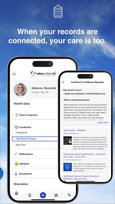 wisepatientAI iPhone screenshot 2 - Medical app