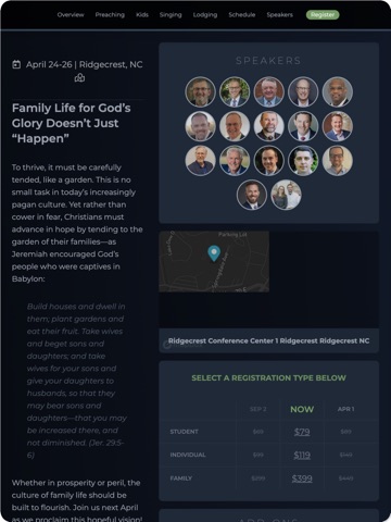 Church & Family Life iPad screenshot