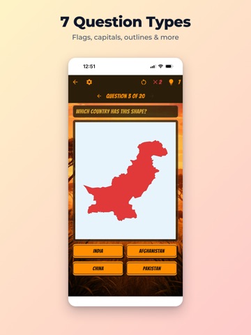 Flag Quiz: Country & Capital iPad screenshot