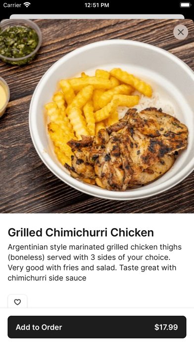 Picaso Chicken iPhone screenshot 4 - Food & Drink app