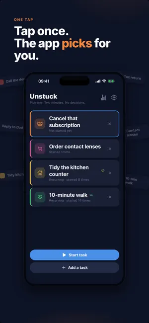 Unstuck: ADHD Task Picker screenshot 2