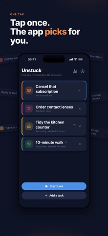 Unstuck: ADHD Task Picker screenshot