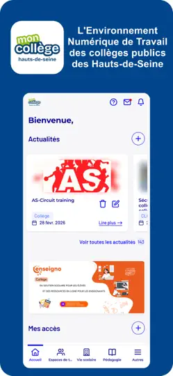 Capture d'écran de Mon Collège Hauts-de-Seine sur iPhone 1