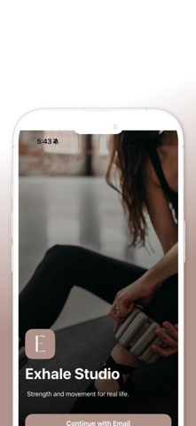 Exhale Sessions iPhone screenshot
