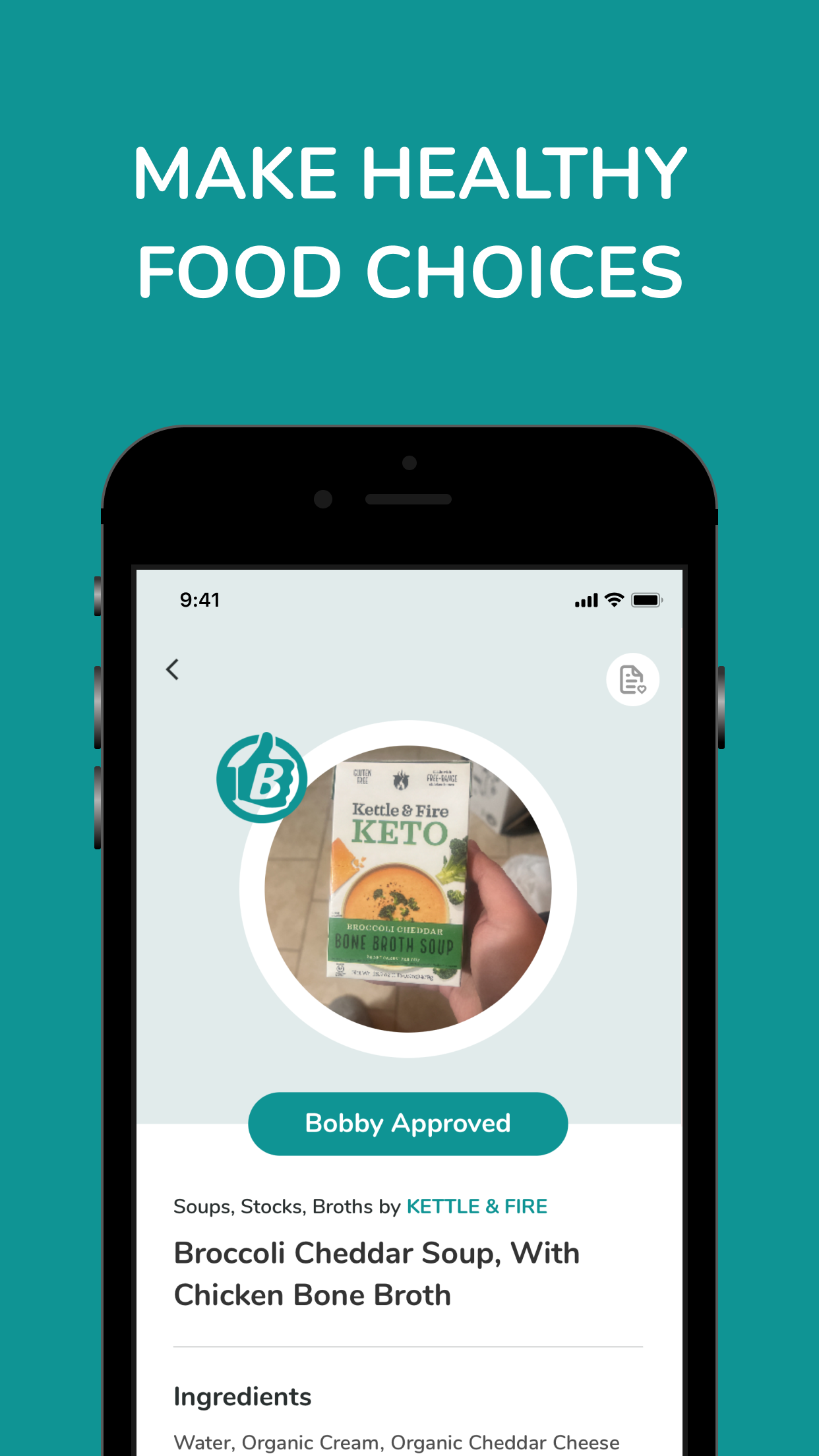Bobby Approved - Food Scanner screenshot 1