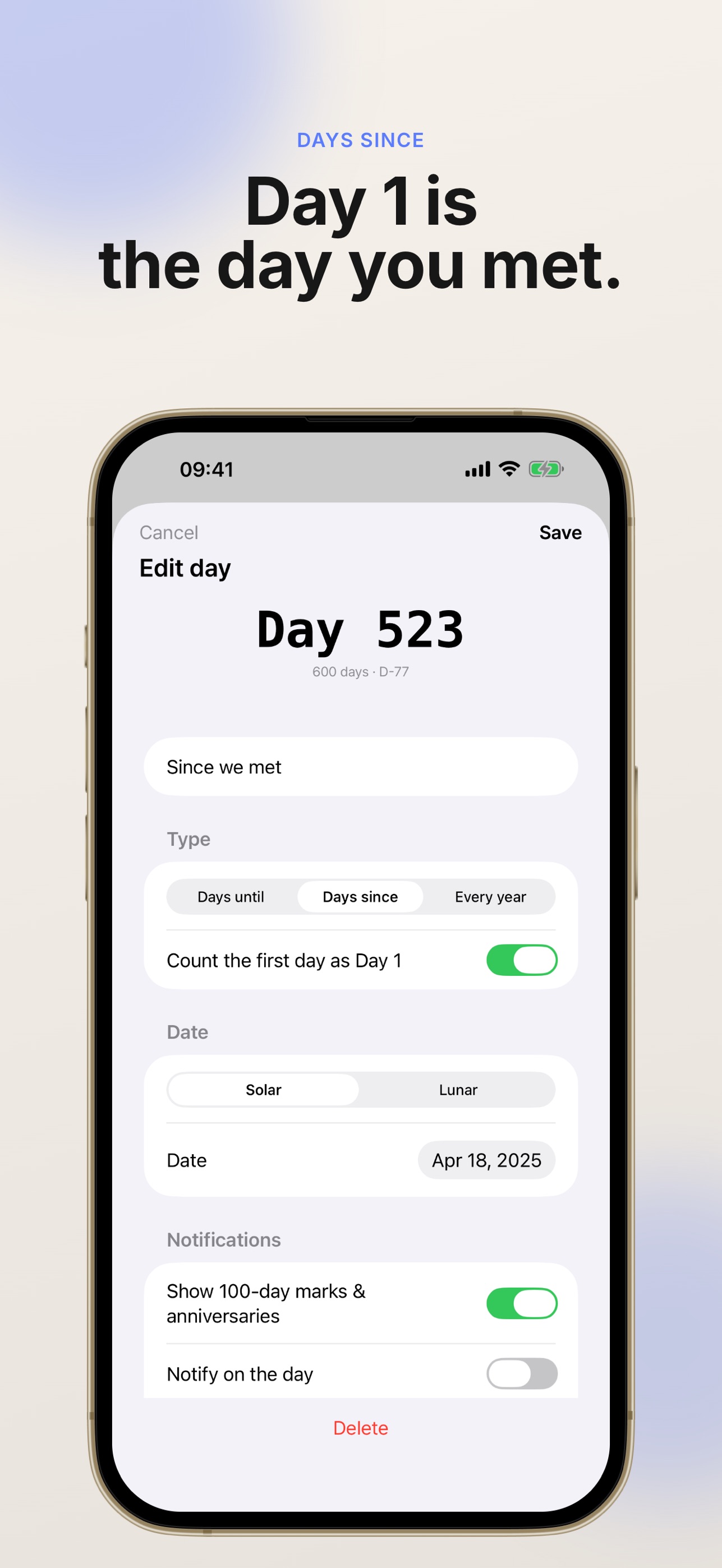 Screenshot 3 of Day: Days Until & Days Since
