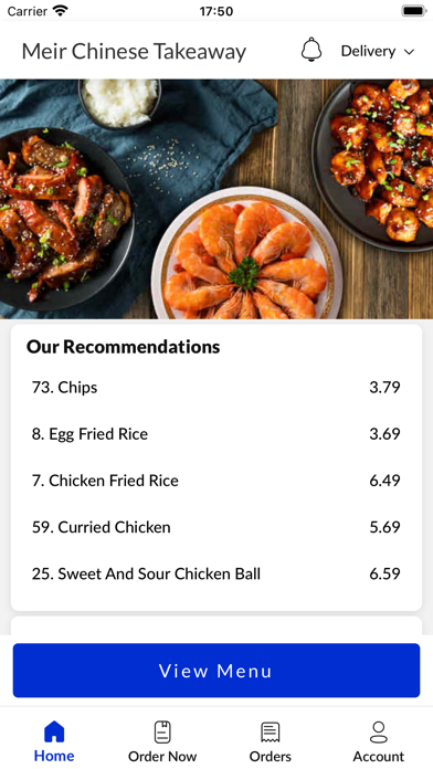 Meir Chinese Takeaway Screenshot