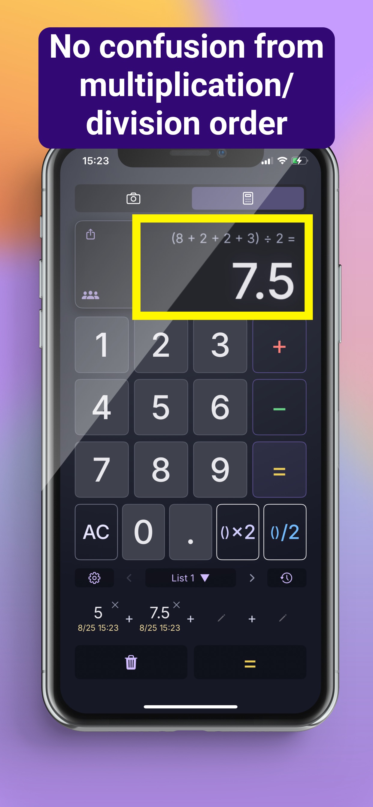 Screenshot 3 of Bill/Split -Calculator+Camera