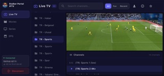 Stalker Portal IPTV iPhone screenshot