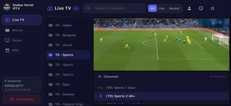 Stalker Portal IPTV screenshot 3 of 7