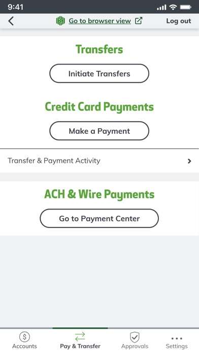 Huntington Commercial Bank Screenshot
