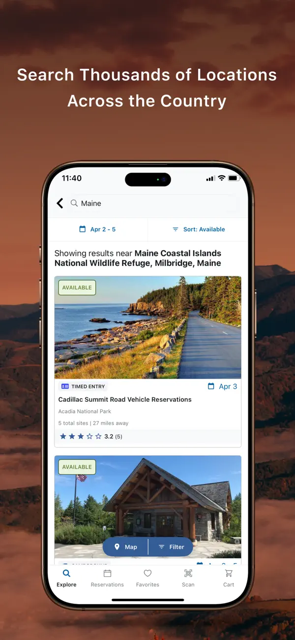 Recreation.gov screenshot 3