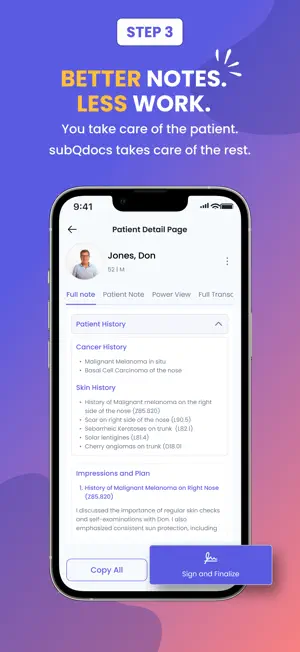 subQdocs AI For Dermatologists screenshot 4