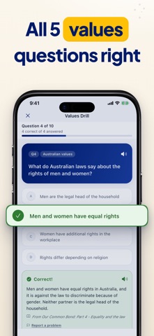 Aus Citizenship Test Prep Screenshot 4 of 7