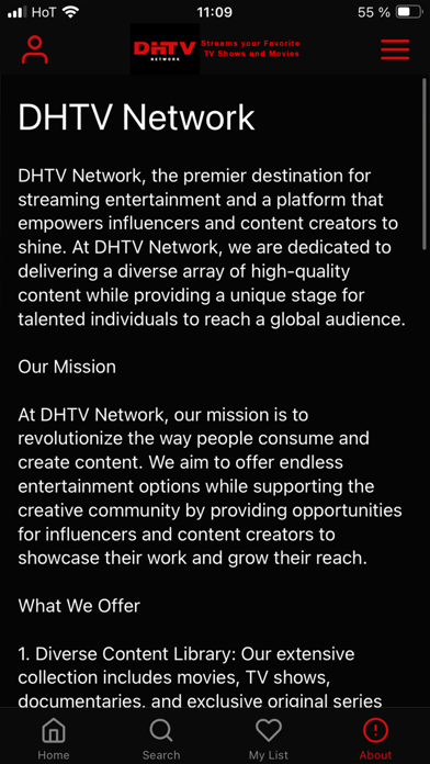DHTV Network Screenshot