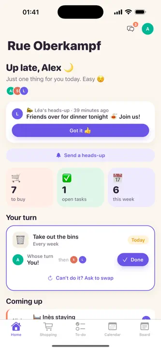 Coloc: Flatshare Organiser screenshot 1