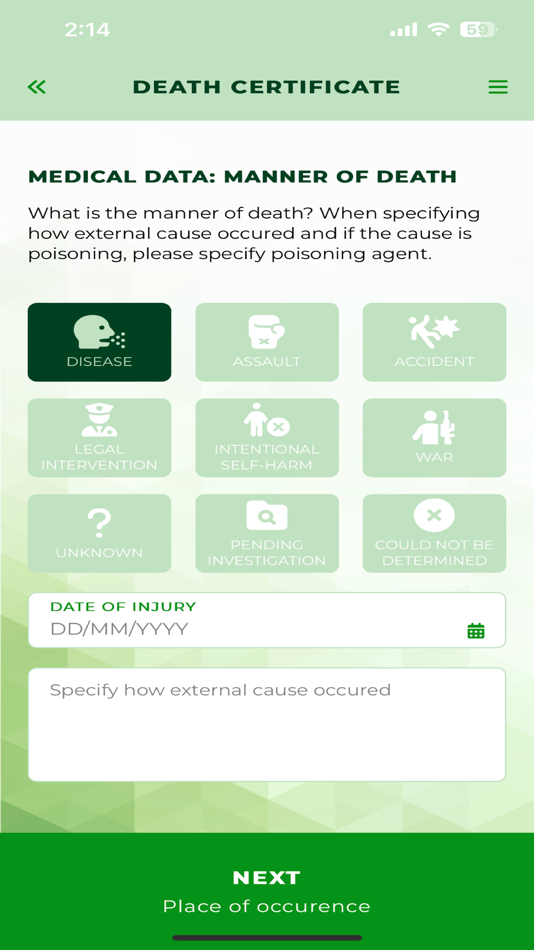 #1. Death Certificate (iOS) 由: Ministry of Health Suriname