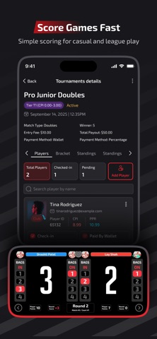 Cornhole App screenshot