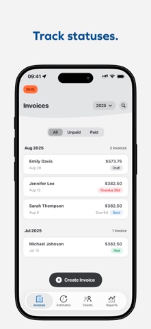 Invoice Generator: Sim Invoice iPhone screenshot