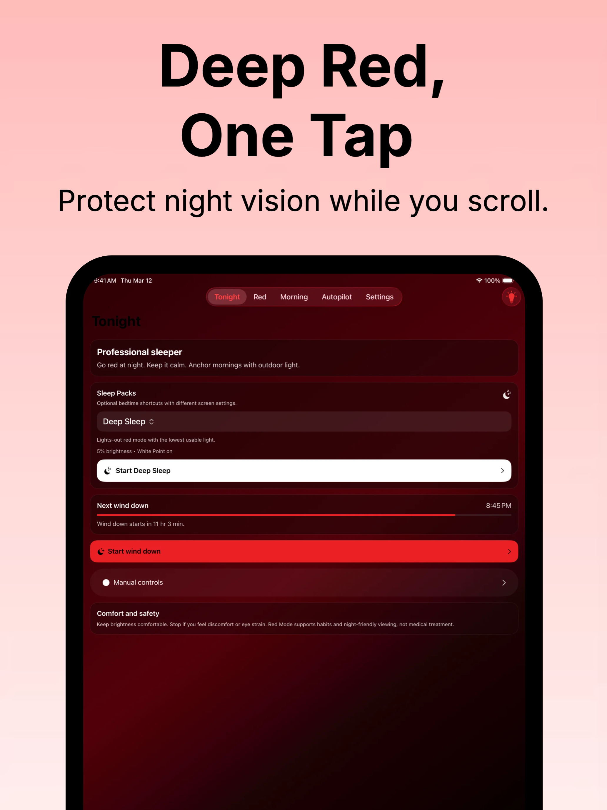 Red Mode: Night Red Screen