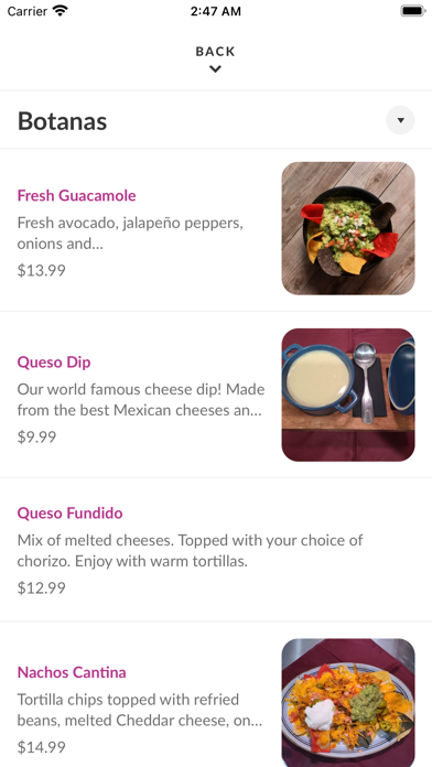 App screenshot