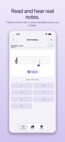 AuralWise: Ear Training iPhone screenshot