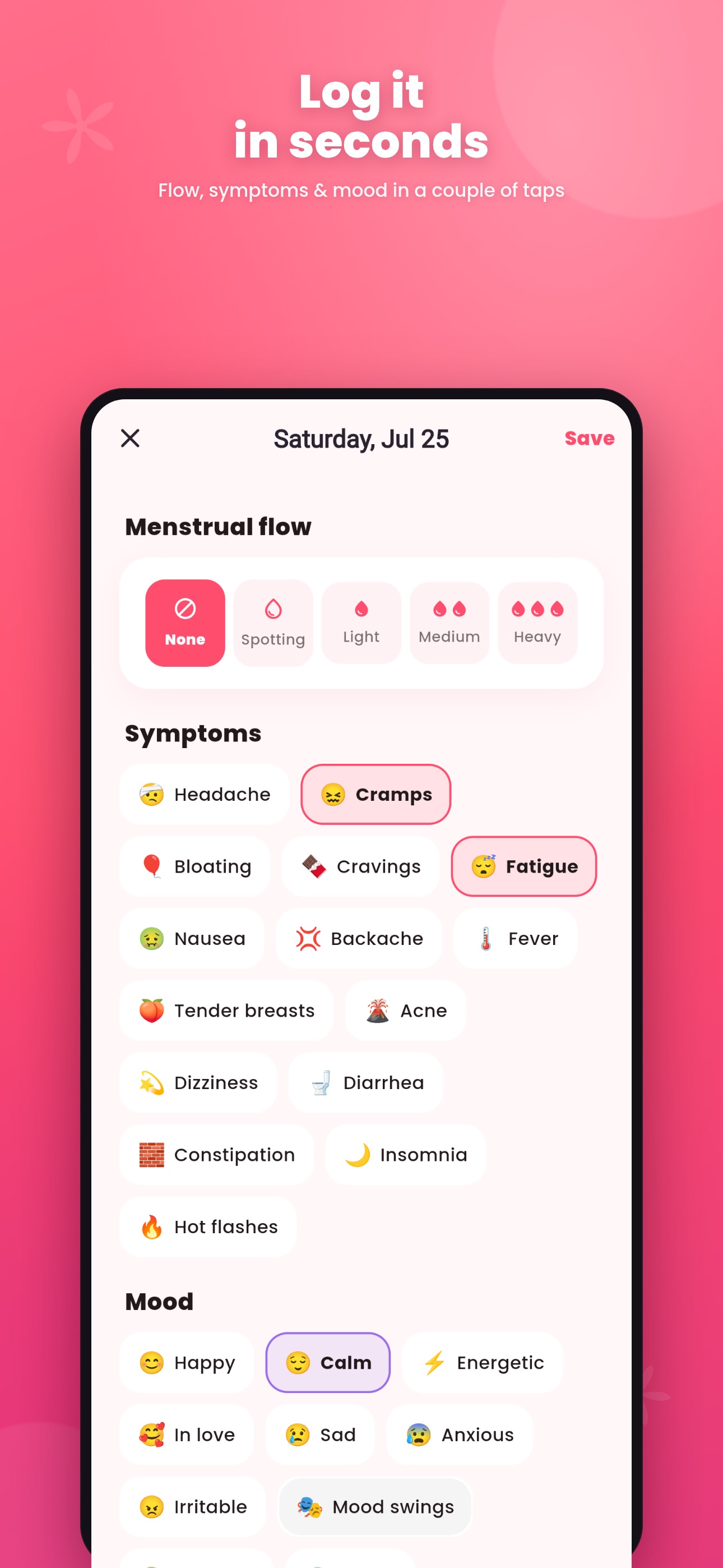 Screenshot 5 of Bloom: Period & Cycle Tracker