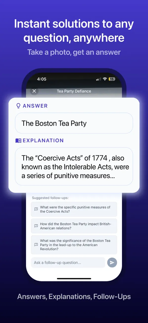 Screenshot #2 pour AskCuddy: AI Homework Helper
