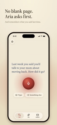 Aria: Talk About Your Day Screenshot 1 of 7